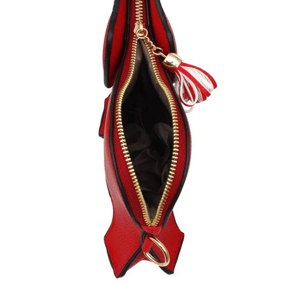 Red Elephant Crossbody Clutch Bag DST - Picture 4 of 5